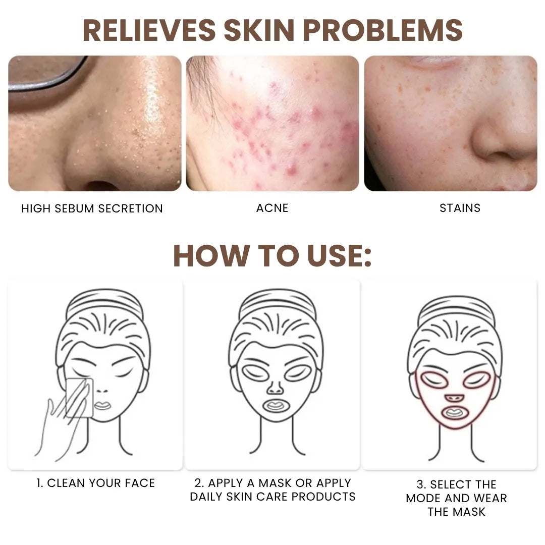 SkinHalo – LED-therapiemasker | Huidverzorging tegen acne en veroudering